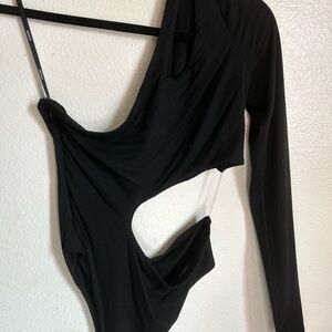 Forever 21 Black Cutout Bodysuit